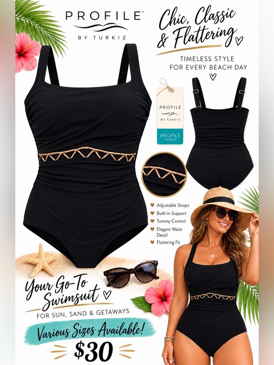 Profile by Turkiz Other - #0157 Profile by Turkiz Swimsuit NWT Size 8